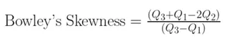 Bowley’s skewness equation