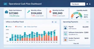 Operational Cash Flow Dashboards