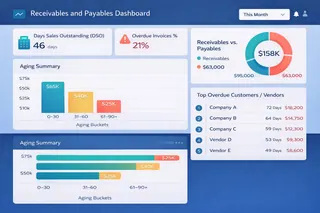 Receivables and Payables Dashboards