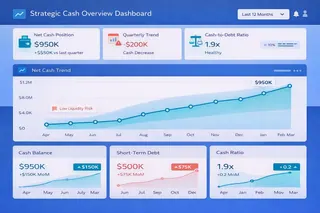 Strategic Cash Overview Dashboards
