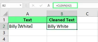 Use of CLEAN() function in Excel 1