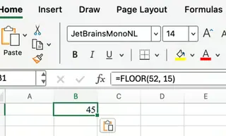 Excel FLOOR function used to round down time intervals 4
