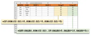 A complex Excel formula with repeated SUM functions