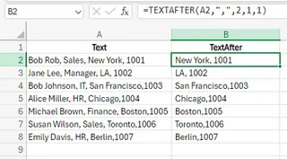 Using TEXTAFTER function to extract data 7