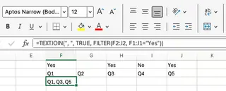 Excel TEXTJOIN combined with FILTER 4