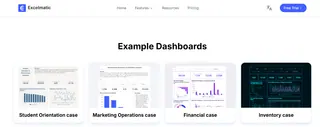 Excelmatic Homepage Dashboard Examples