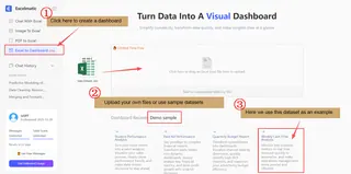 upload local Excel files