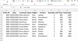 Using the cut-and-insert method to move a column in Excel. 2