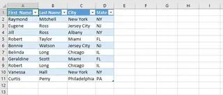 Cleaned data preview in Excelmatic