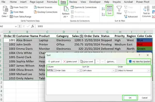 How to sort by date in Excel. 1