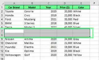 透過複製貼上方法新增資料列示意圖 5
