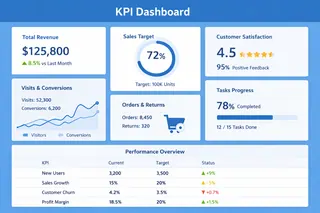 a KPI dashboard