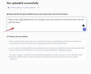 describe your use case and goals to Excelmatic