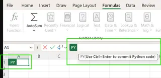 Verify Python environment in Excel. 2