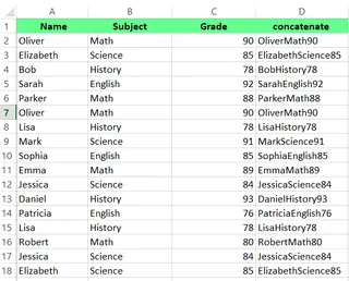 Combining columns with formula 13