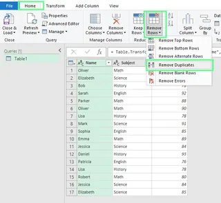 Power Query Remove Duplicates option 19