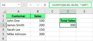 Summing up the values with SUMIFS in Excel. 1