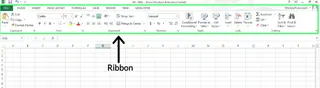 Ribbon in Excel 1