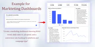 Marketing dashboards