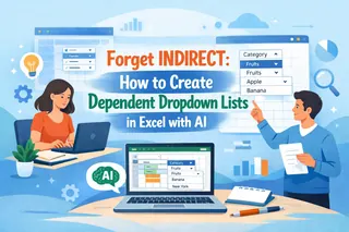 Forget INDIRECT: How to Create Dependent Dropdown Lists in Excel with AI