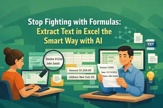 Stop Fighting with Formulas: Extract Text in Excel the Smart Way with AI