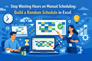 Stop Wasting Hours on Manual Scheduling: Build a Random Schedule in Excel with AI
