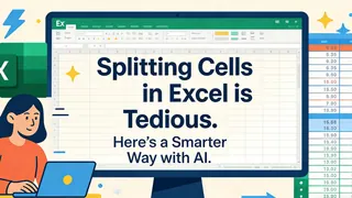 Splitting Cells in Excel is Tedious. Here’s a Smarter Way with AI.