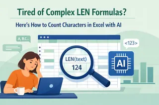 Tired of Complex LEN Formulas? Here's How to Count Characters in Excel with AI