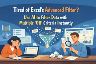Tired of Excel's Advanced Filter? Use AI to Filter Data with Multiple 'OR' Criteria Instantly
