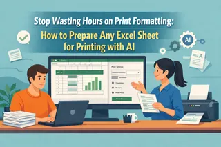 Stop Wasting Hours on Print Formatting: How to Prepare Any Excel Sheet for Printing with AI