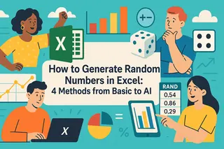 Comment générer des nombres aléatoires dans Excel : 4 méthodes du basique à l'IA
