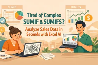 Tired of Complex SUMIF & SUMIFS? Analyze Sales Data in Seconds with Excel AI