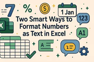 Excelで数値をテキスト形式に変換する2つのスマートな方法