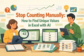 Stop Counting Manually: How to Find Unique Values in Excel with AI