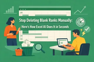 Stop Deleting Blank Rows Manually: Here’s How Excel AI Does It in Seconds