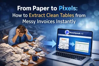 Du papier aux pixels : extraire instantanément des tableaux propres de factures désordonnées