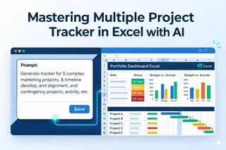 混沌から統制へ：Excelでカスタム複数プロジェクト追跡テンプレートを構築する究極ガイド