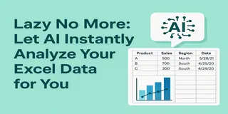Lazy No More: Let AI Instantly Analyze Your Excel Data for You