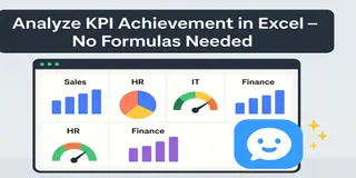 How to Analyze KPI Achievement Rates Across Departments Using Excel AI
