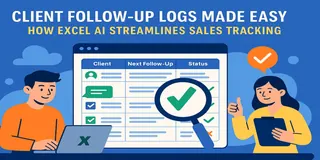 Client Follow-Up Logs Made Easy with Excel AI | Boost Sales Tracking Efficiency