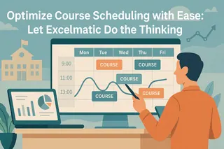 Optimize Course Scheduling with Ease: Let Excelmatic Do the Thinking