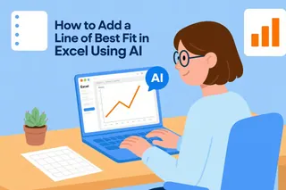 How to Add a Line of Best Fit in Excel Using AI