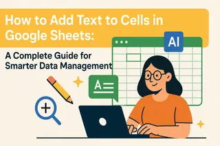 How to Add Text to Cells in Google Sheets: A Complete Guide for Smarter Data Management