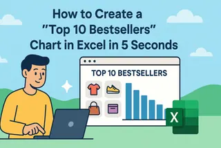 How to Create a "Top 10 Bestsellers" Chart in Excel in 5 Seconds