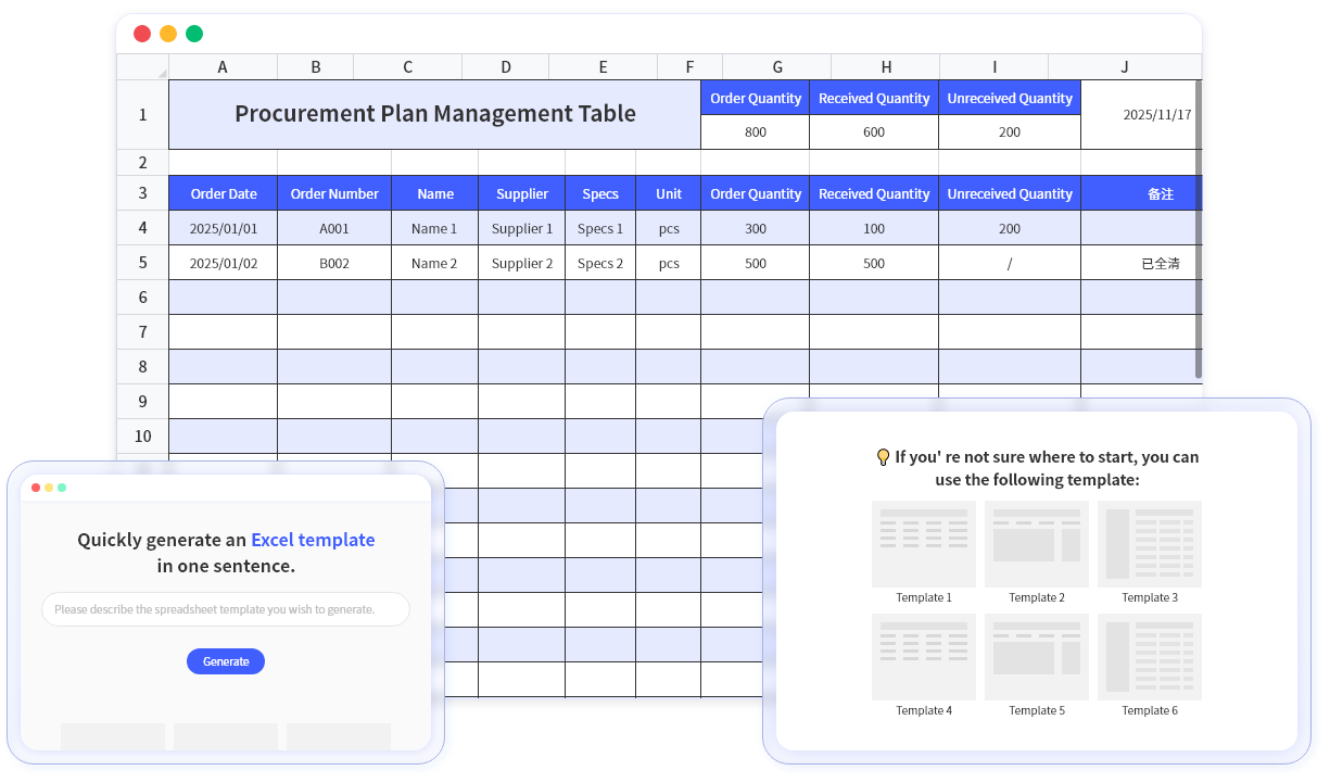 Generate Excel Spreadsheets Instantly with AI