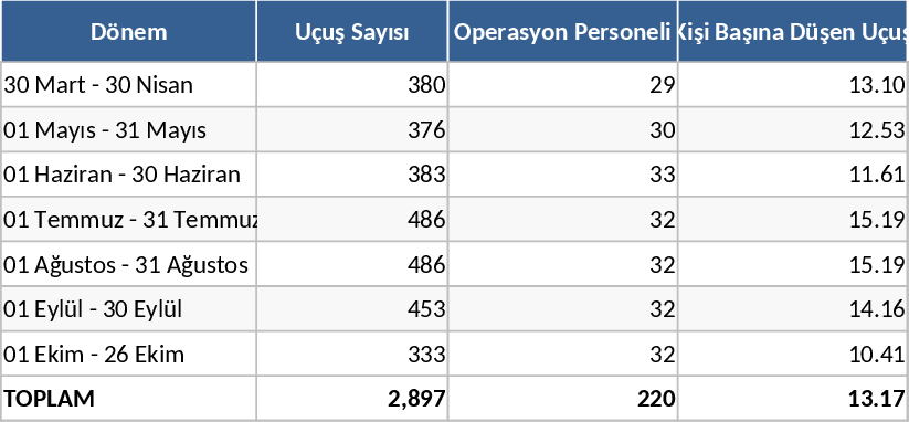 Sommer-Flugvolumen & Personalplanung Vorlage
