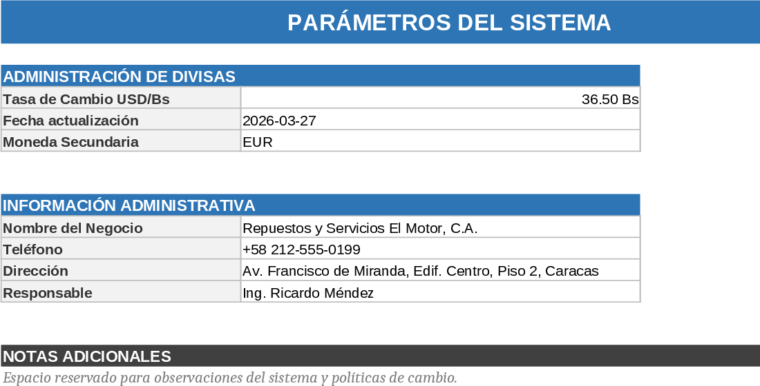 Spare Parts Multi‑Currency Invoice with Smart Product Lookup Template