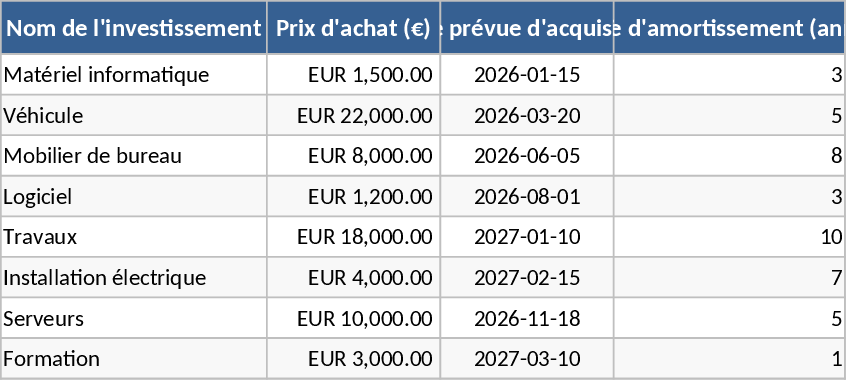 사업계획 재무예측 템플릿
