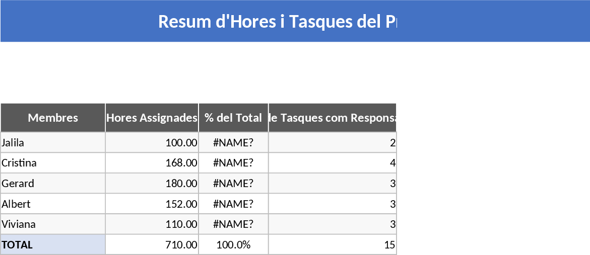 Team Project Schedule and Hours Allocation Template
