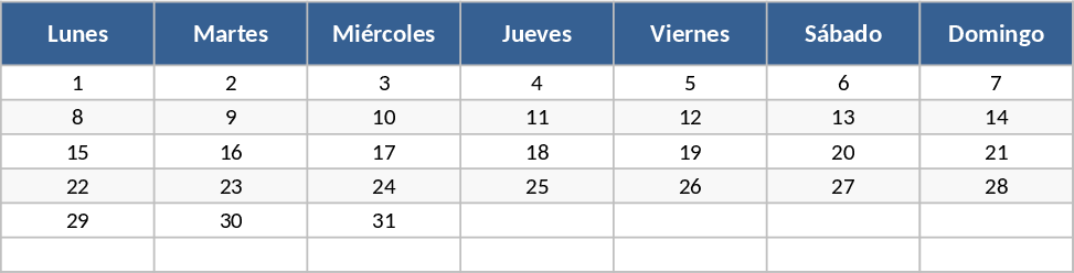 월별 테마 캘린더 템플릿